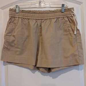 Khaki JCrew Drawstring Shorts